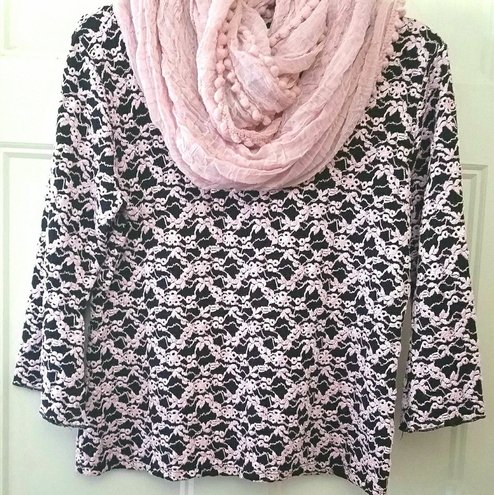 Black/Pink Top